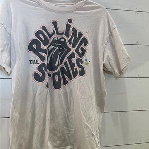 American Eagle Outfitters AE Band Tee in Cream